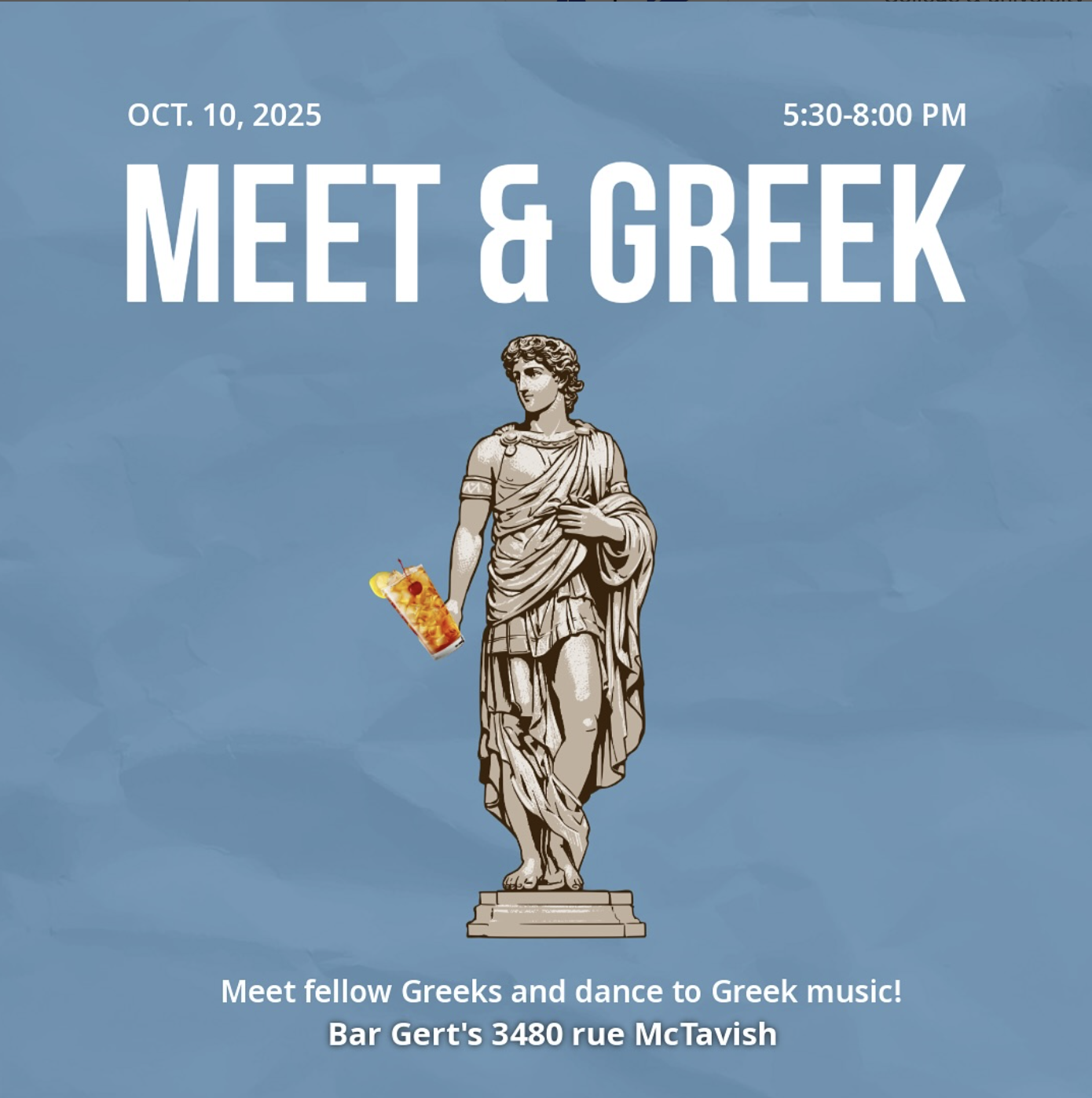 Meet & Greek at Gerts!